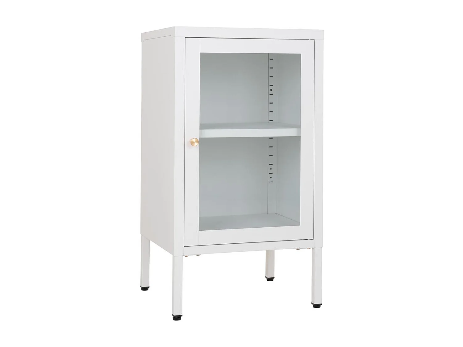 Dalby Vitrinenschrank 1 Glastür weiß.