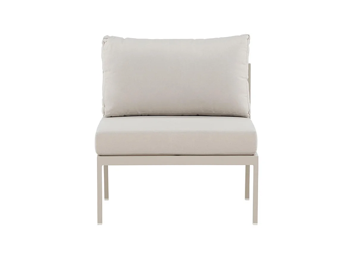 Module Canapé de Jardin "Copacabana" 74cm Beige Clair