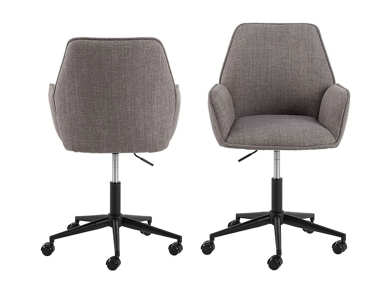 Glenda chaise de bureau brun gris clair.