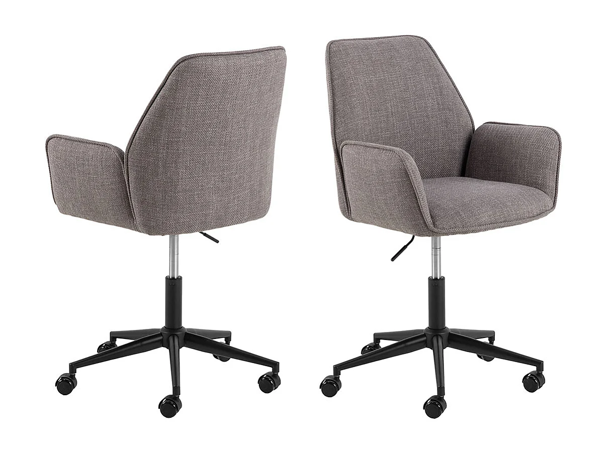Glenda chaise de bureau brun gris clair.