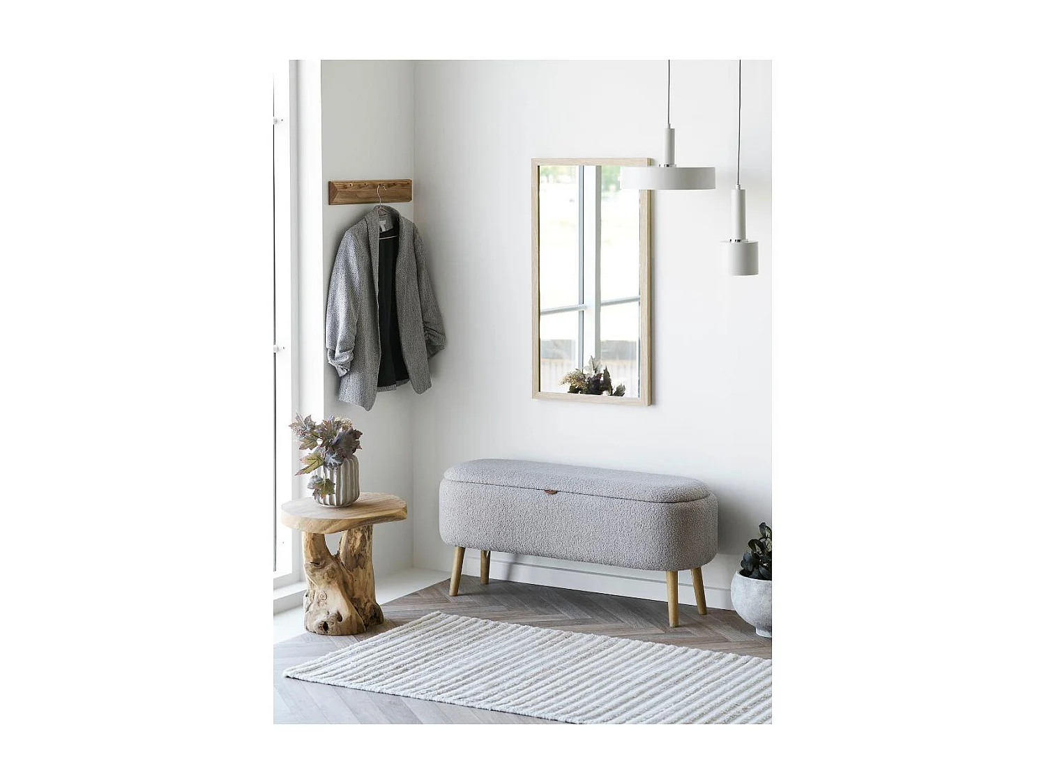 Elna Wandgarderobe 5 Haken Eiche.