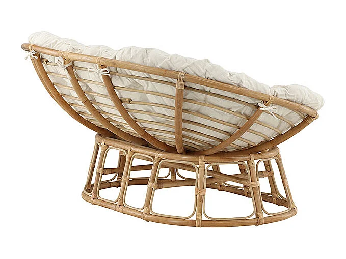 Mamasanlit de jardin, canapé lounge naturel.