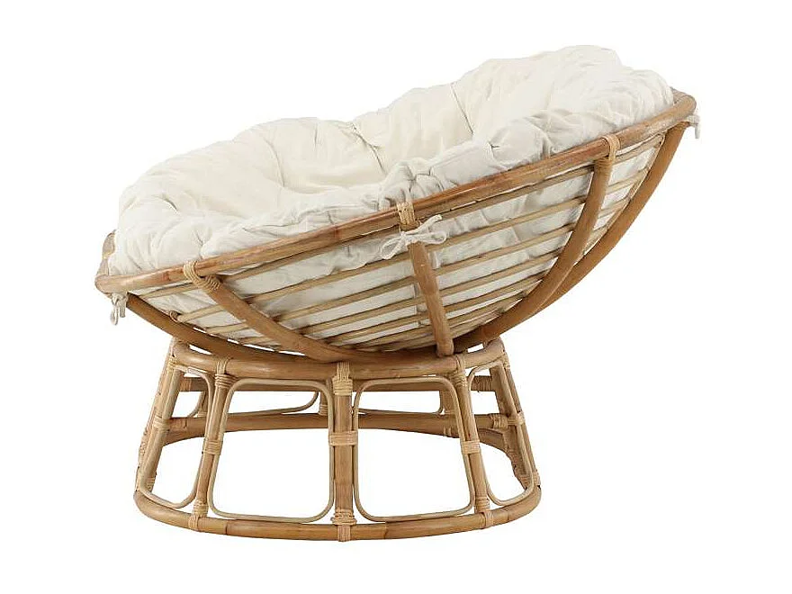 Mamasanlit de jardin, canapé lounge naturel.