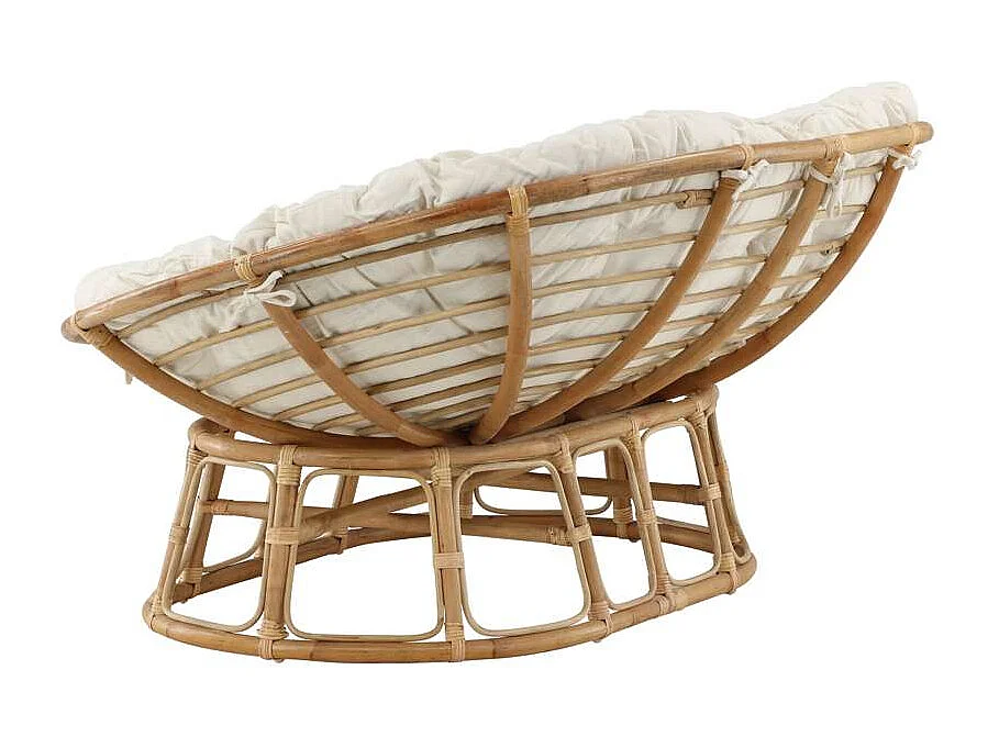 Mamasanlit de jardin, canapé lounge naturel.