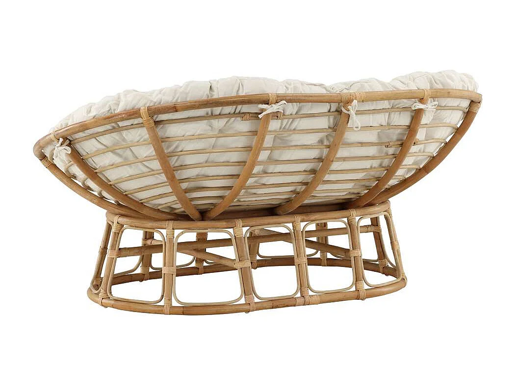 Mamasanlit de jardin, canapé lounge naturel.