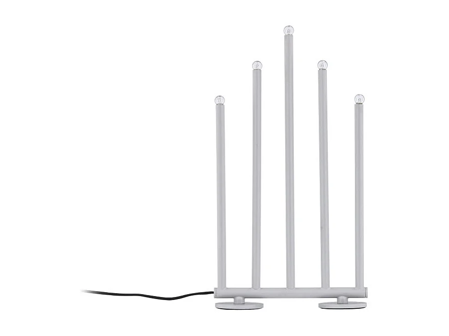 Lampe à Poser Bougeoir "Bjornfjallet" 40cm Argent