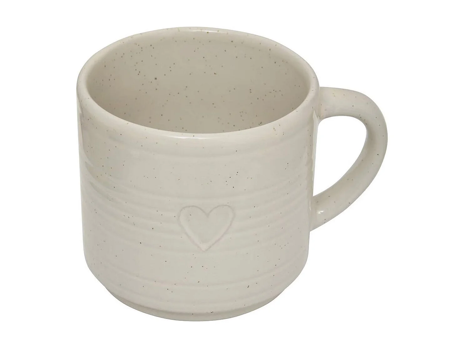 Lot de 2 Mugs en Céramique "Adèle" 42cl Blanc