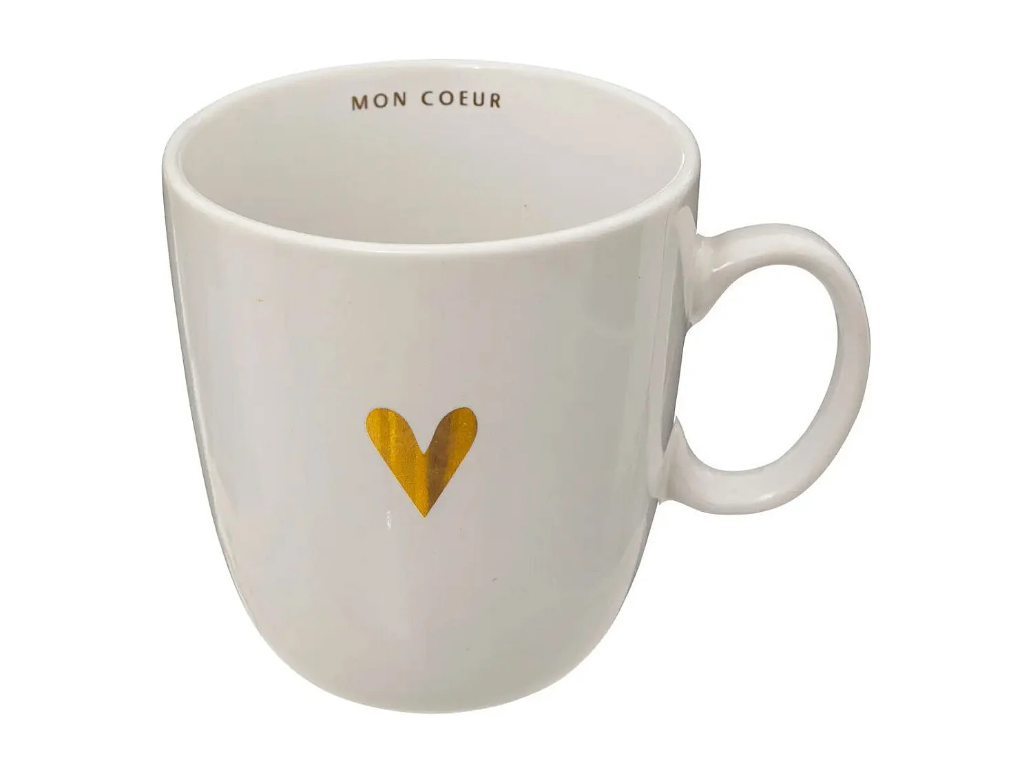 Lot de 6 Mugs en Céramique "The Floral" 30cl Blanc