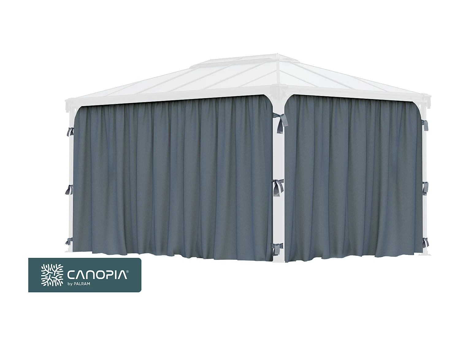 Canopia Rideaux pour tonnelles de jardin hexagonales
