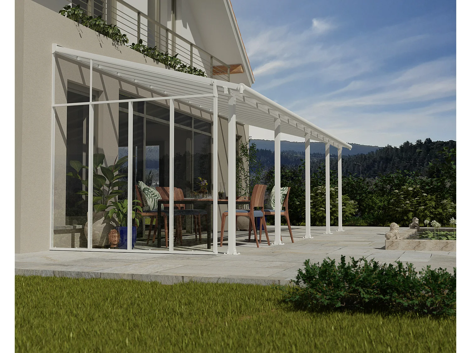 Canopia Paroi latérale pour pergola 3 m Blanche