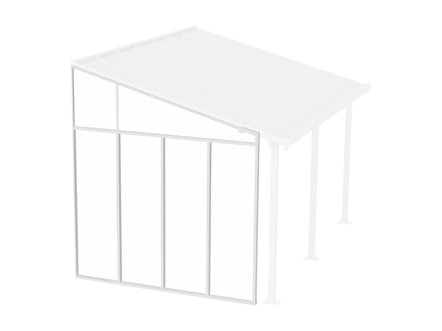 Canopia Paroi latérale pour pergola 3 m Blanche