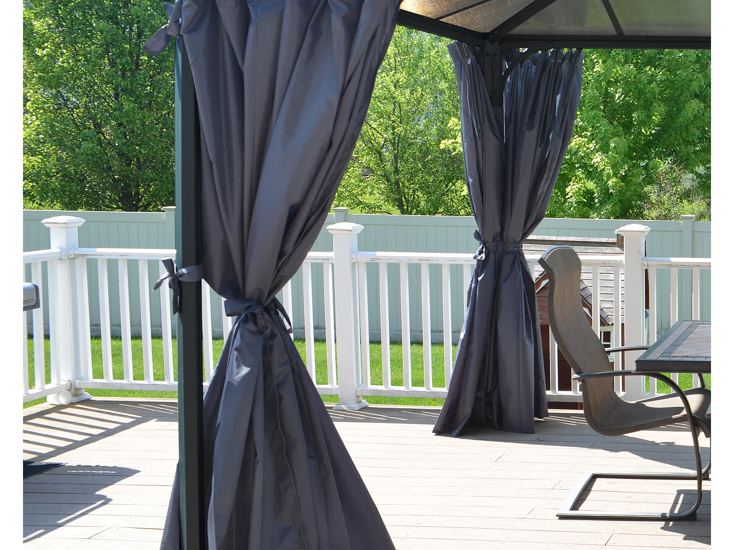 Canopia Rideaux pour tonnelles de jardin hexagonales