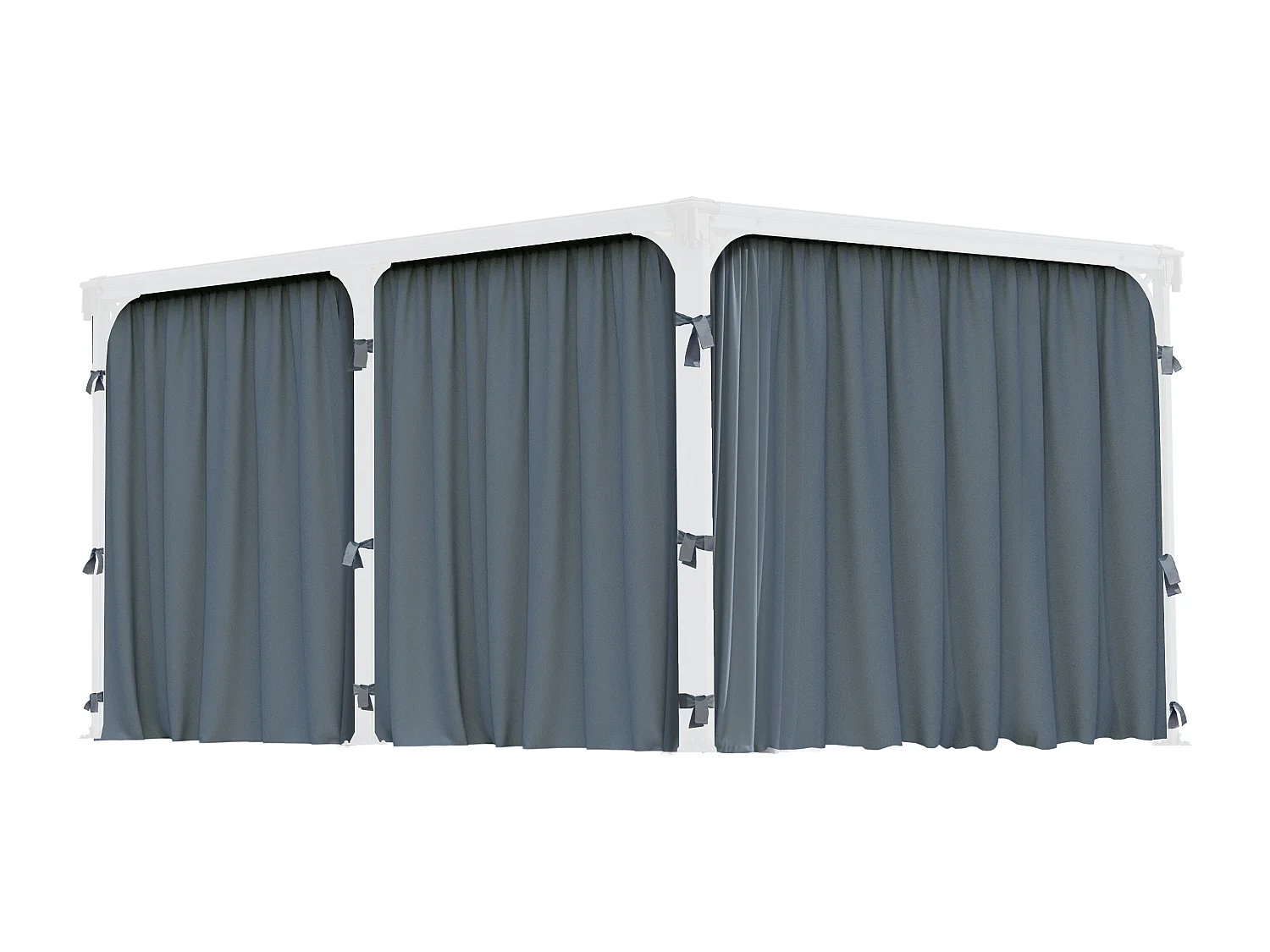 Canopia Rideaux pour tonnelles de jardin hexagonales