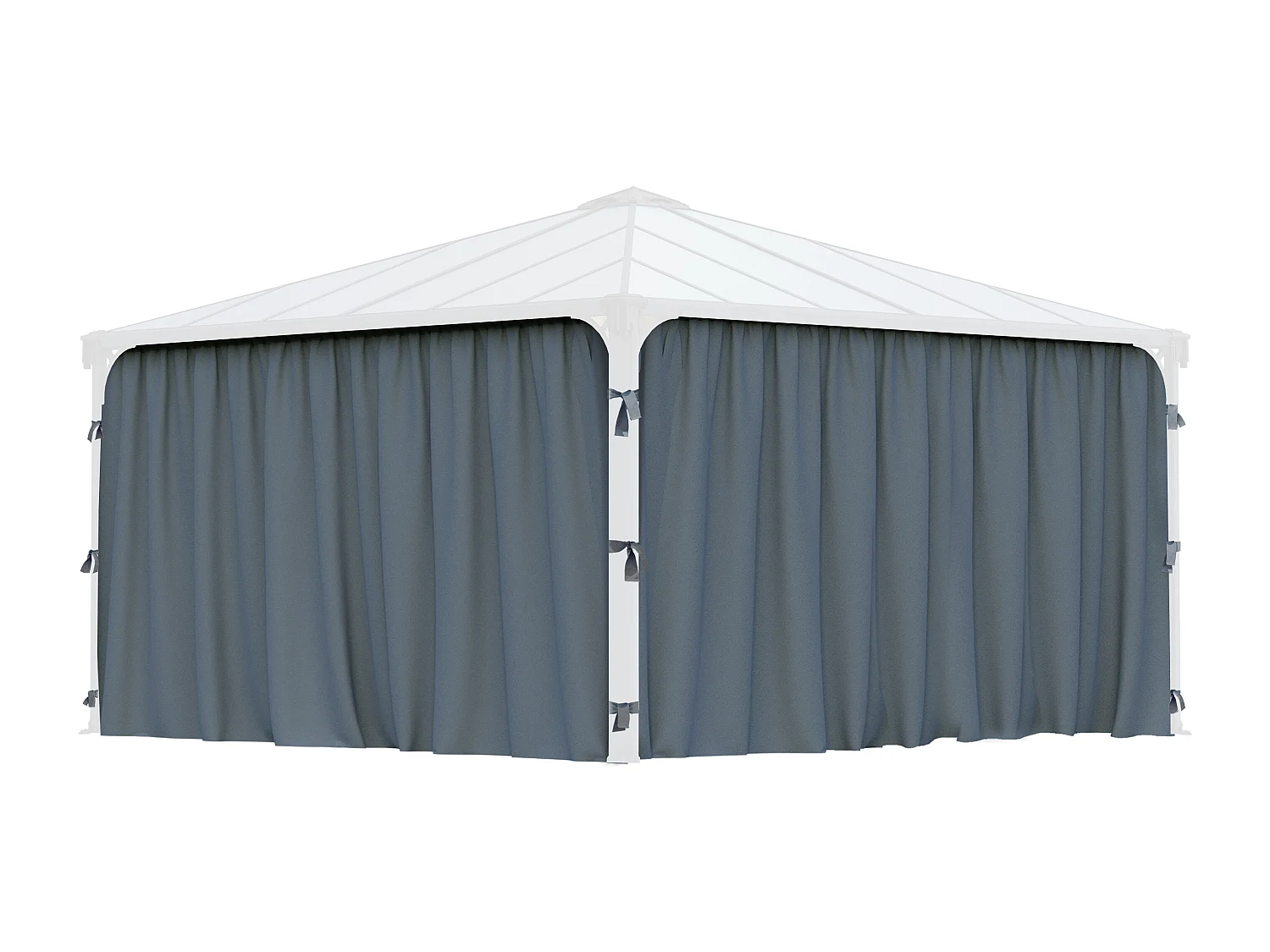 Canopia Rideaux pour tonnelles de jardin hexagonales