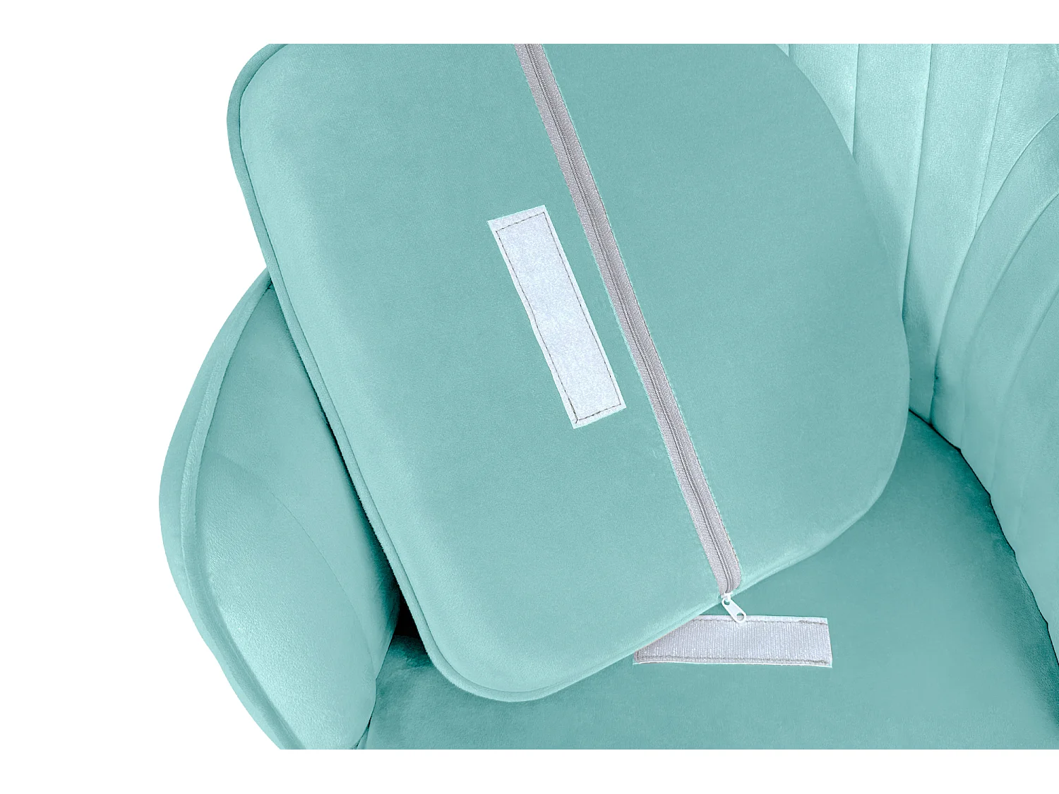 Sedia da pranzo in velluto verde tiffany poltroncina vintage mod. Celine