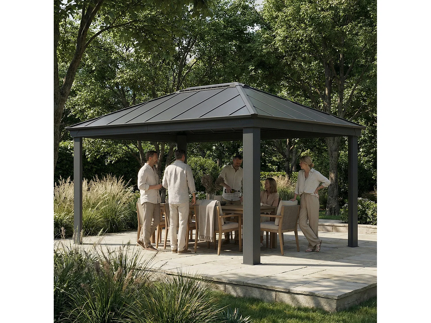 Canopia Dallas Aluminium Tuinpaviljoen 3.6X5 m