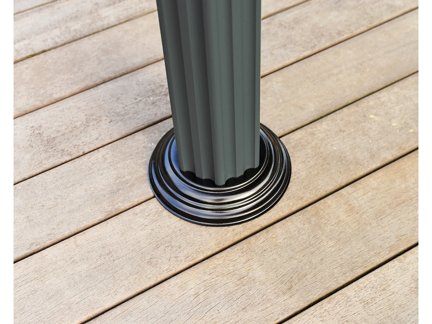 Canopia Tonnelle de jardin hexagonale Romam² 3,6X4 Grise