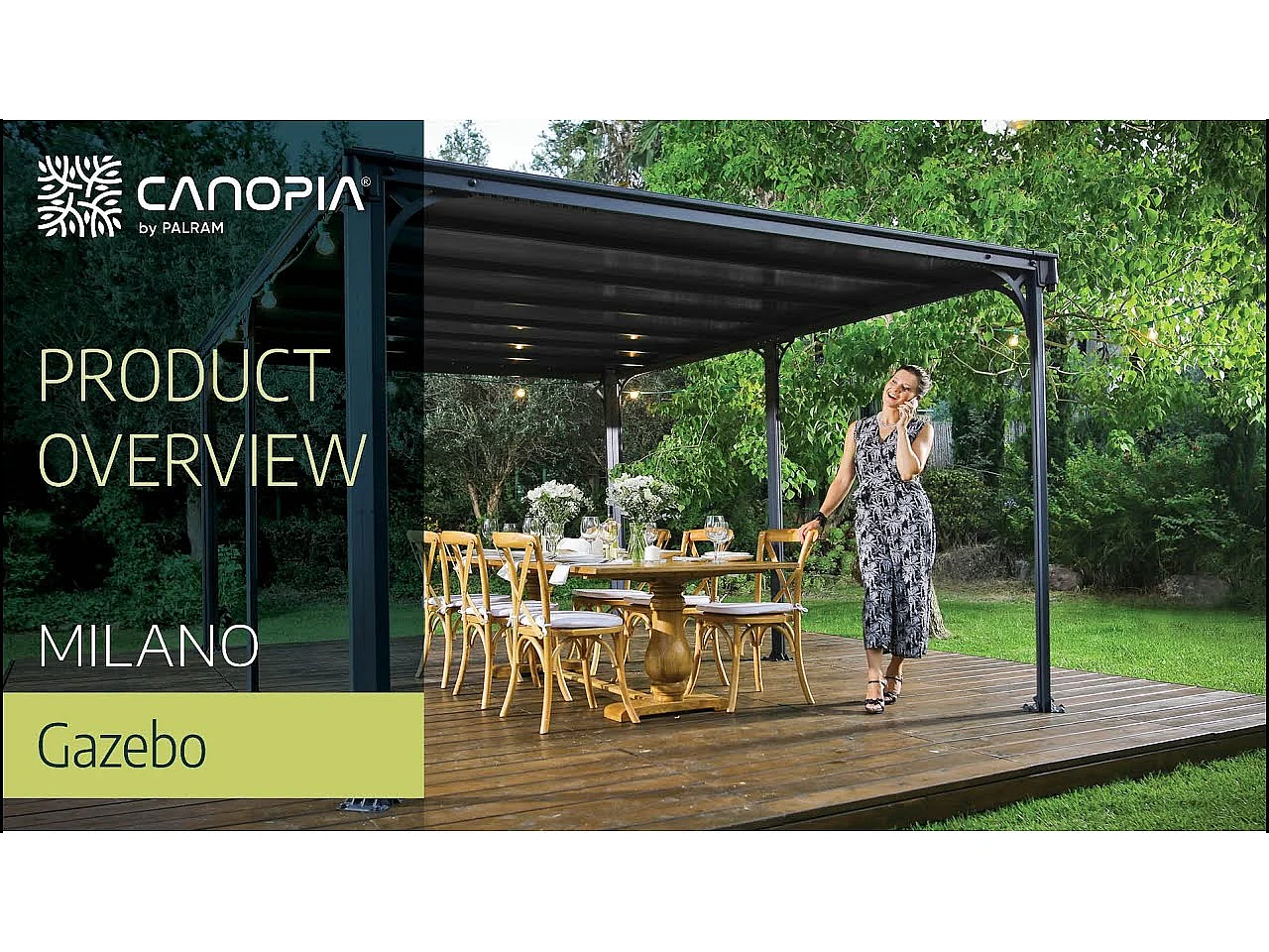 Canopia Milano Aluminium Tuinpaviljoen 3X4.3 m