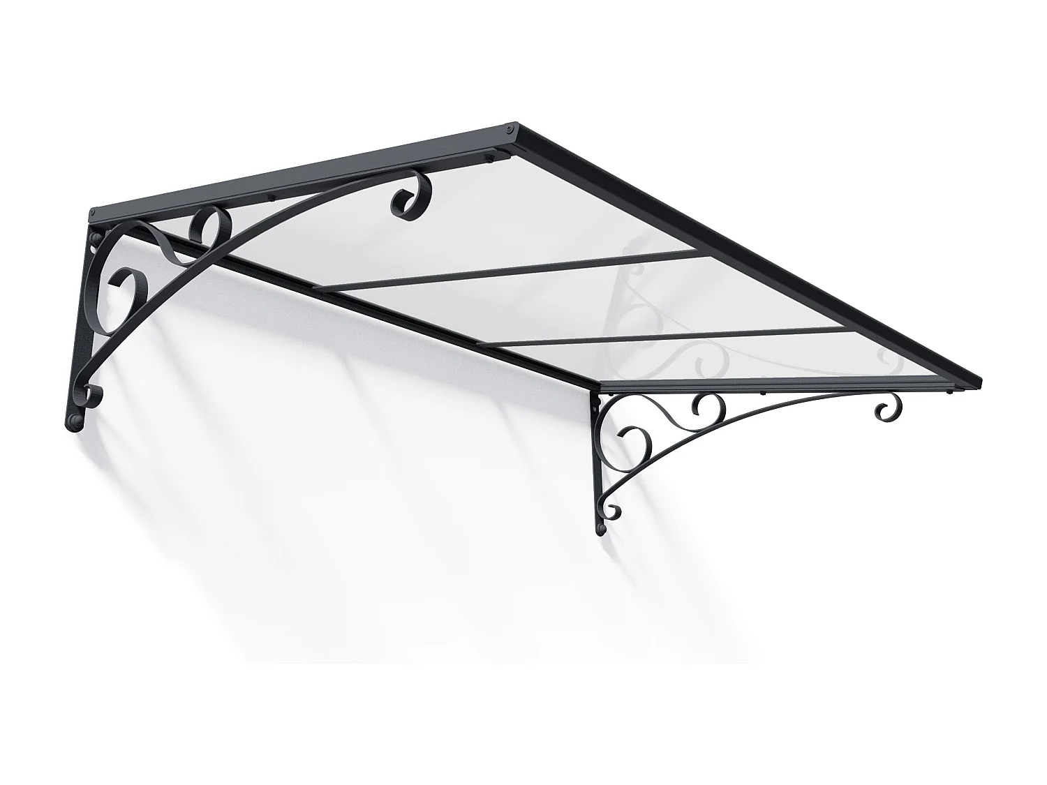 Canopia Marquise de porte Venus 135,5 x 88 cm Gris