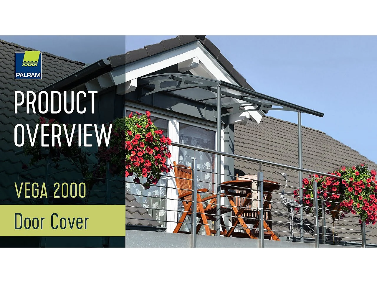 Canopia Vega Deur en Veranda Luifel 200X200X252 cm  Helder