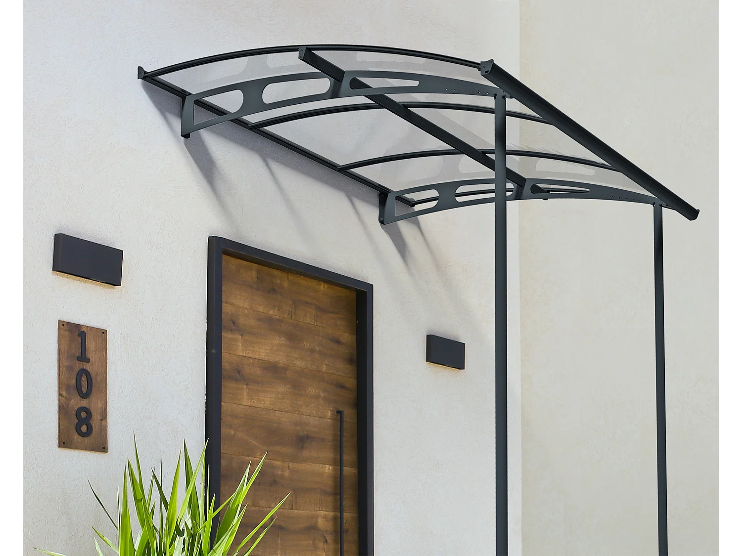 Canopia Vega Deur en Veranda Luifel 200X200X252 cm  Helder