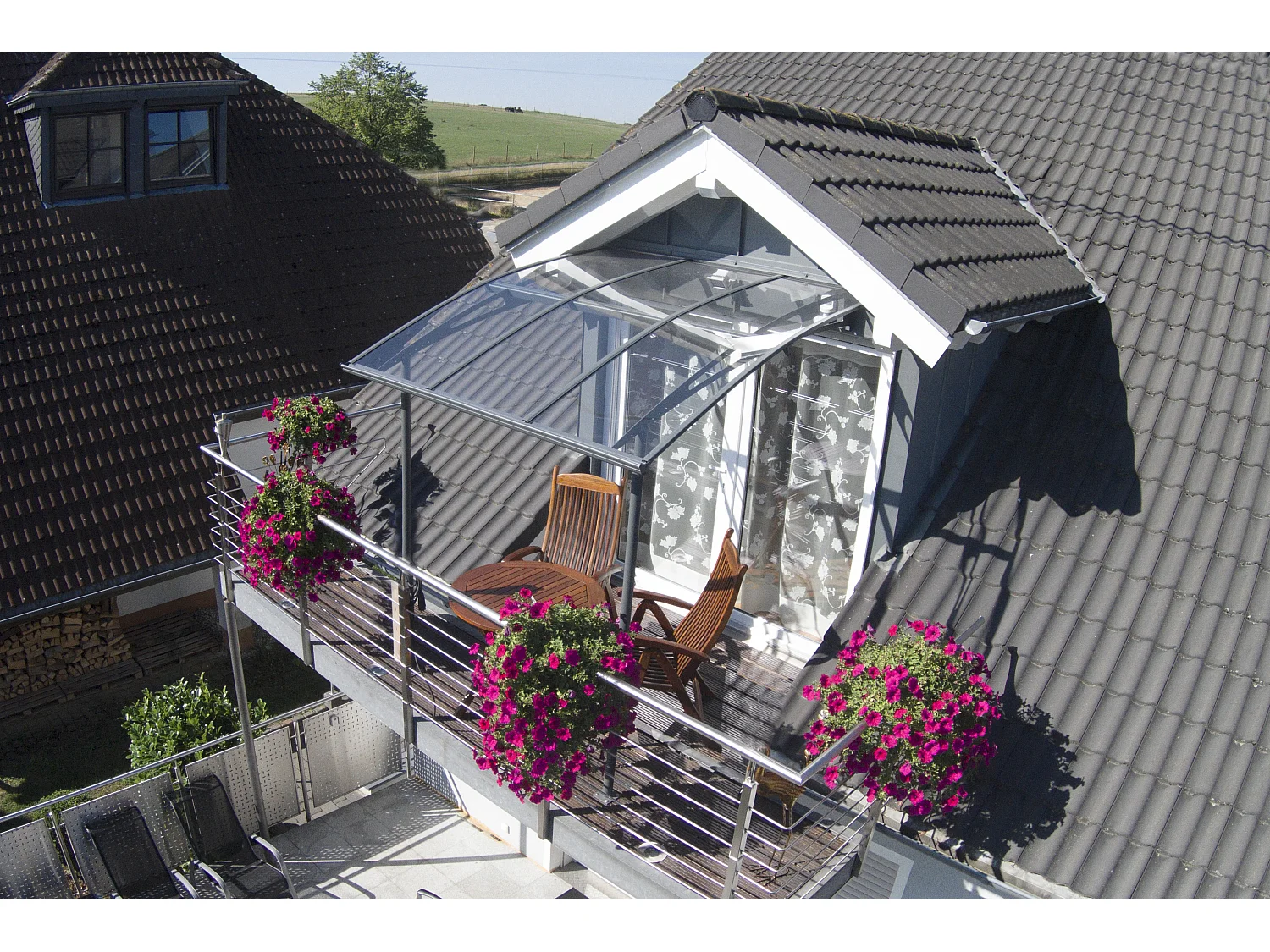 Canopia Vega Deur en Veranda Luifel 200X200X252 cm  Helder