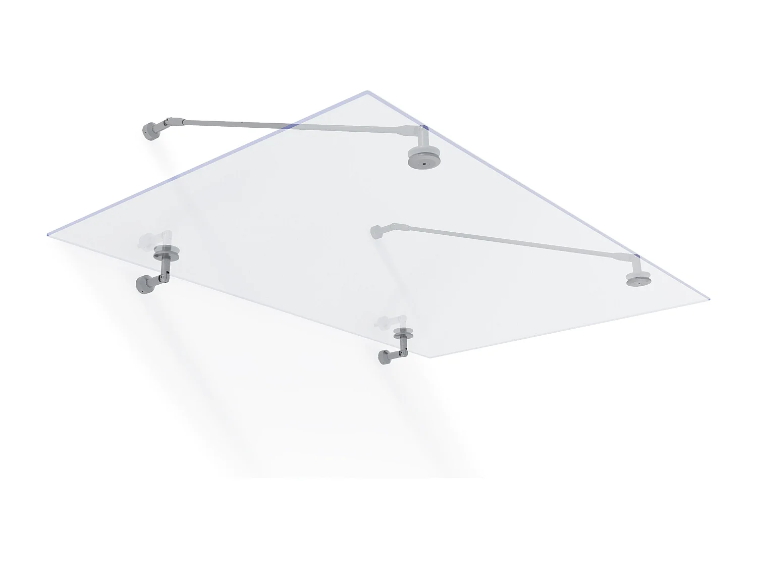 Canopia Marquise de porte Taurus 140 x 90 cm Argent