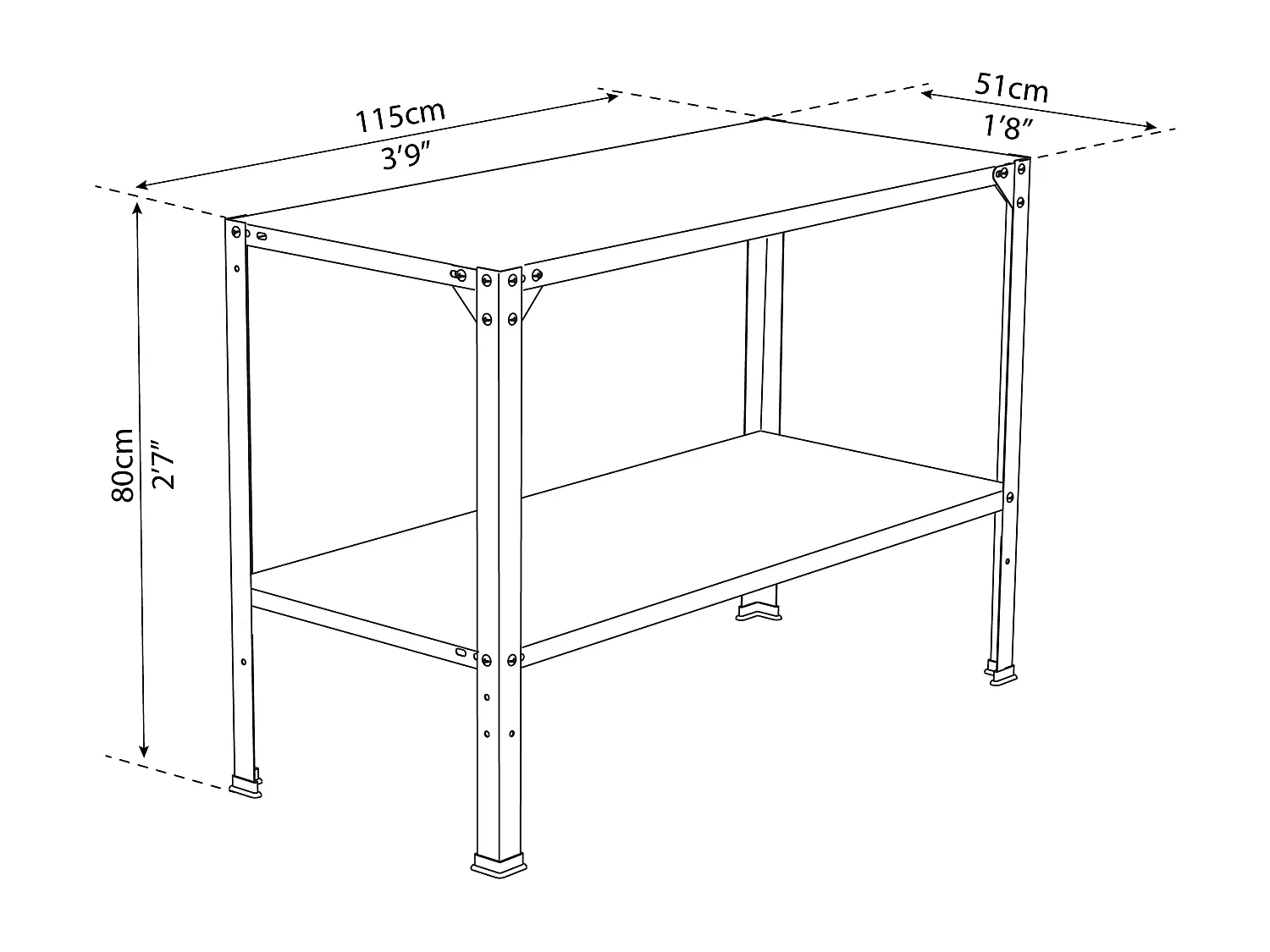 Canopia Table double de culture en acier