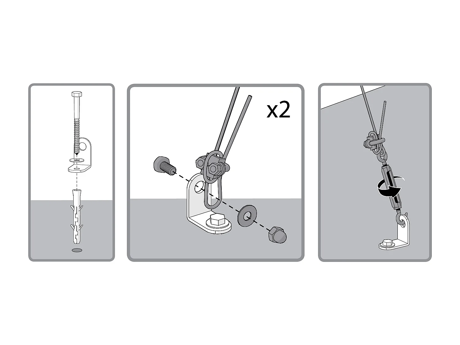 Canopia Kit d'ancrage pour serre et abri de jardin