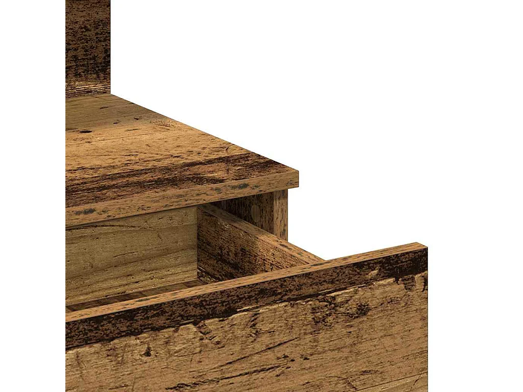 Coiffeuse bois vieilli 100 x 40 x 130 cm
