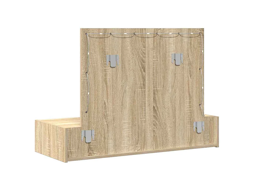 Coiffeuse marron 100 x 40 x 70 cm en panneau de bois