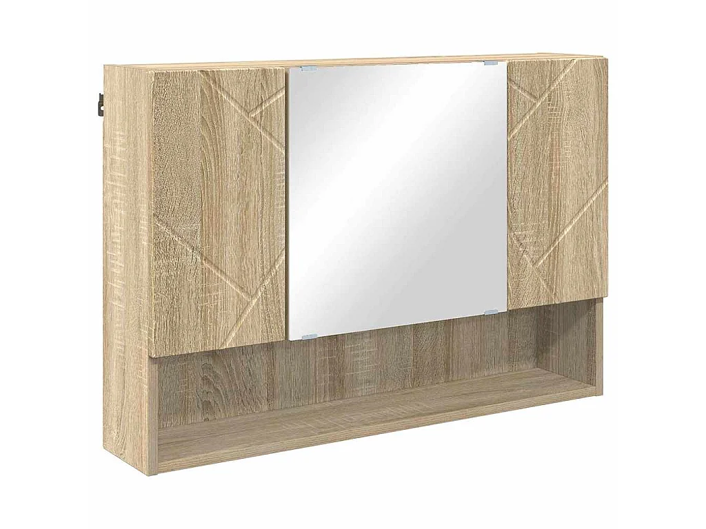 Conjunto de muebles de baño de 2 piezas roble, 76,5 × 35 × 64 cm