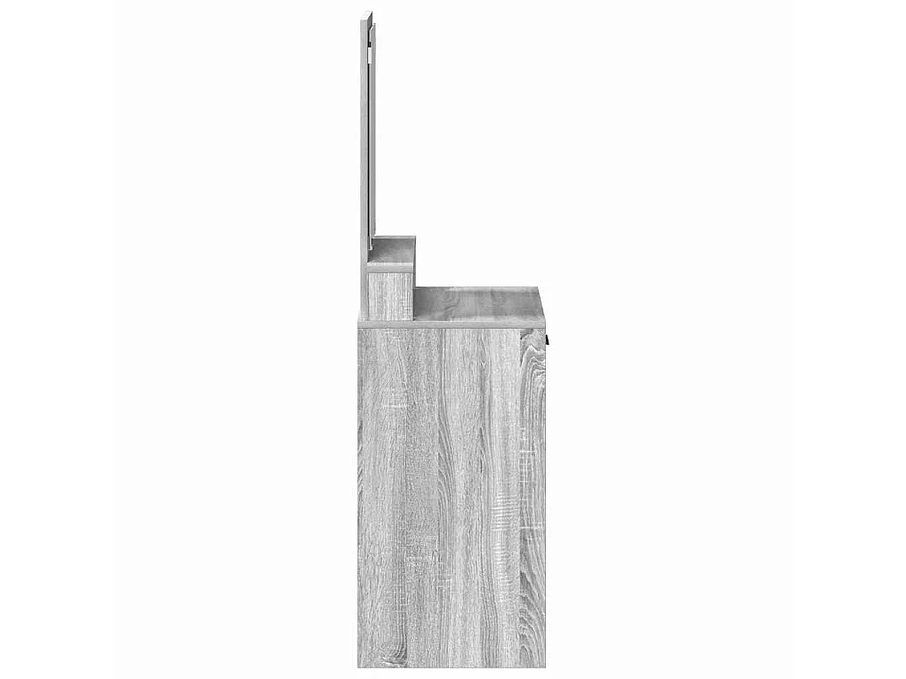 Mesa tocador de tablero de madera gris 50 × 41 × 140 cm