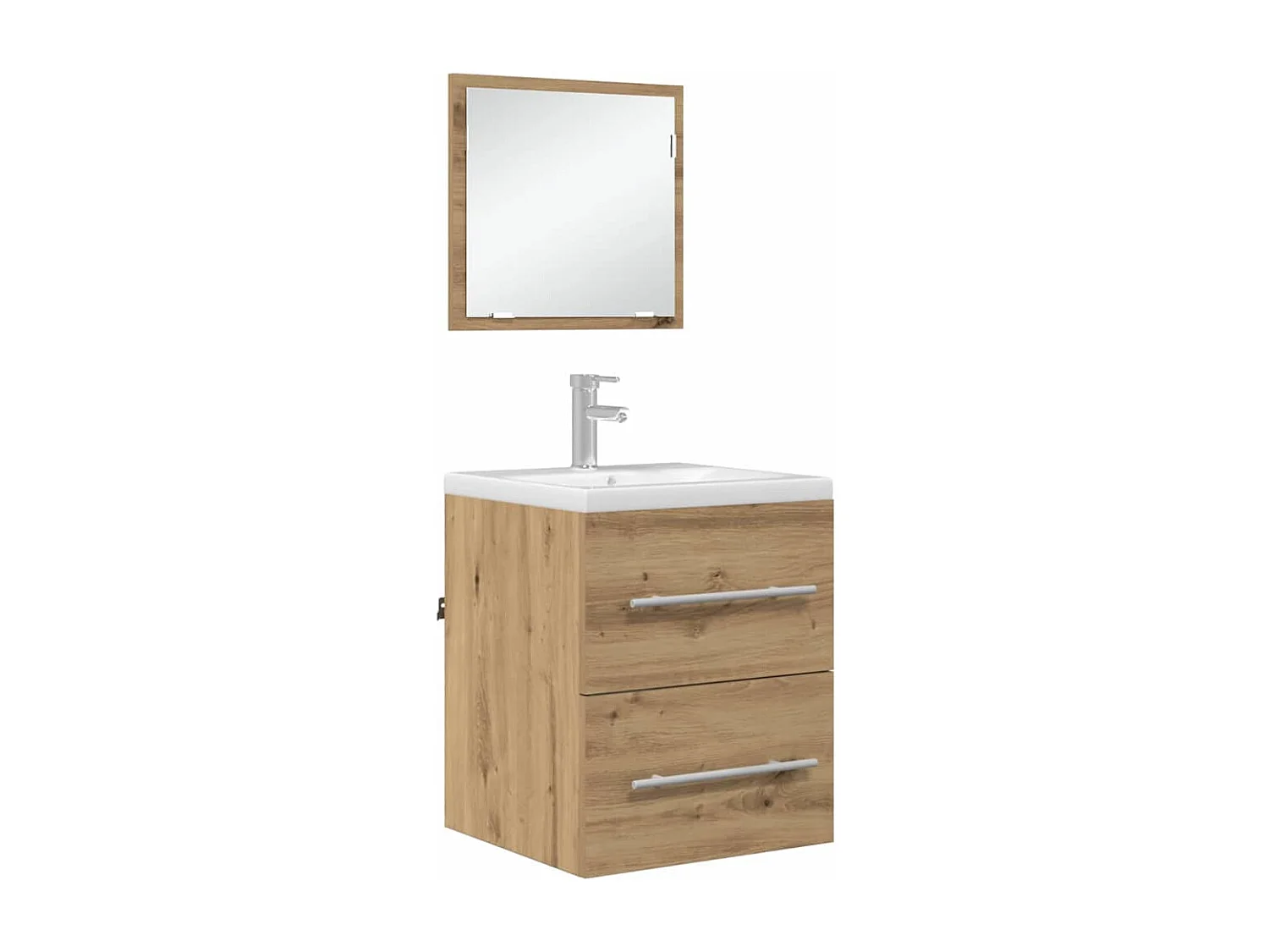 Juego de muebles de baño con cajón Marrón 41 x 38,5 x 48 cm