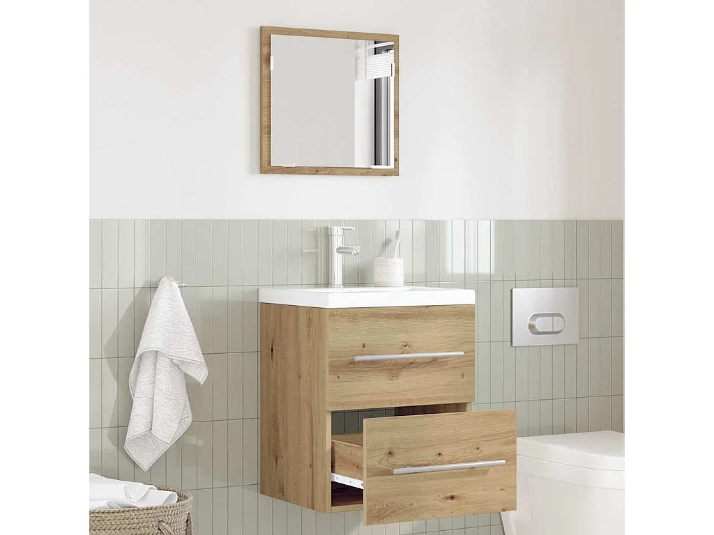 Juego de muebles de baño con cajón Marrón 41 x 38,5 x 48 cm