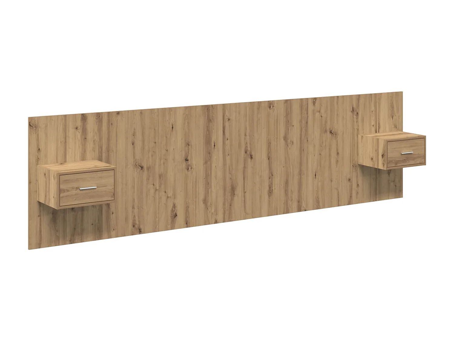 Tête de lit avec armoire avec tiroir 3 pcs Chêne artisanal
