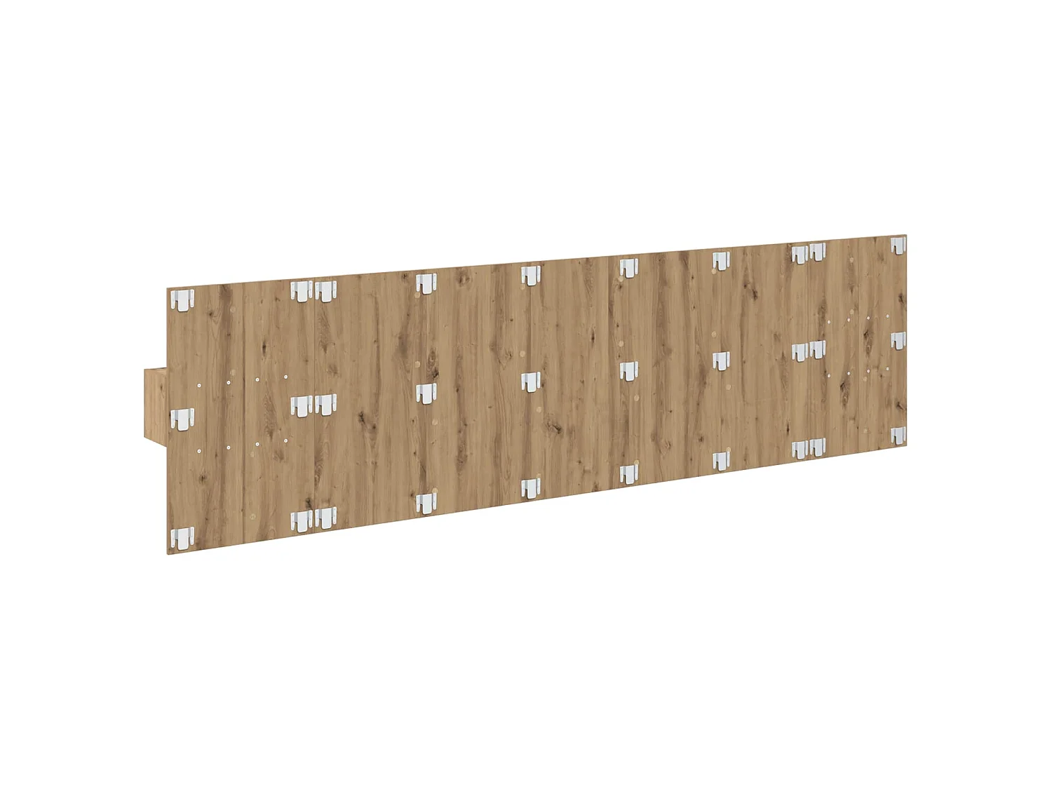 Cabecero con mueble, 3 piezas, tablero de madera de ingeniería, roble artisan