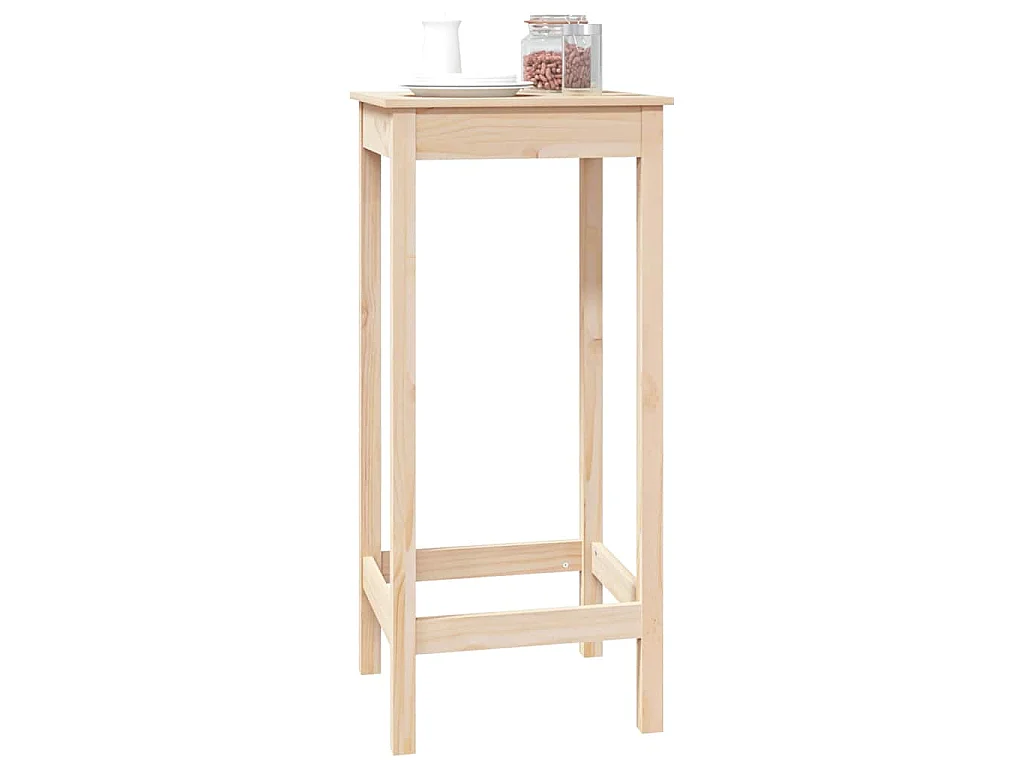 Table de bar 50 x 50 x 110 cm bois massif de pin