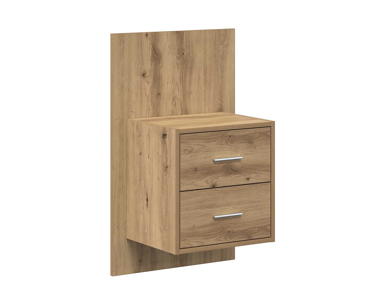 Cabecero con mueble, 3 piezas, roble artisan, madera de ingeniería, para dormitorio