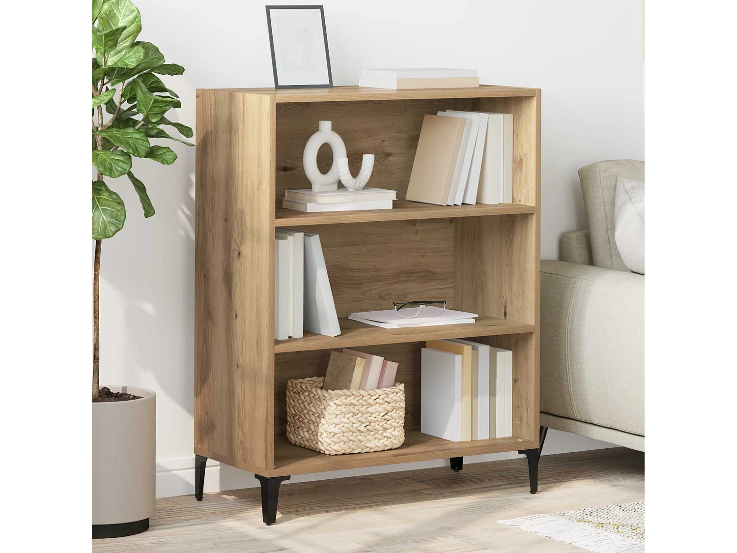 Buffet Chêne artisanal 69,5 x 32,5 x 90 cm Bois d'ingénierie