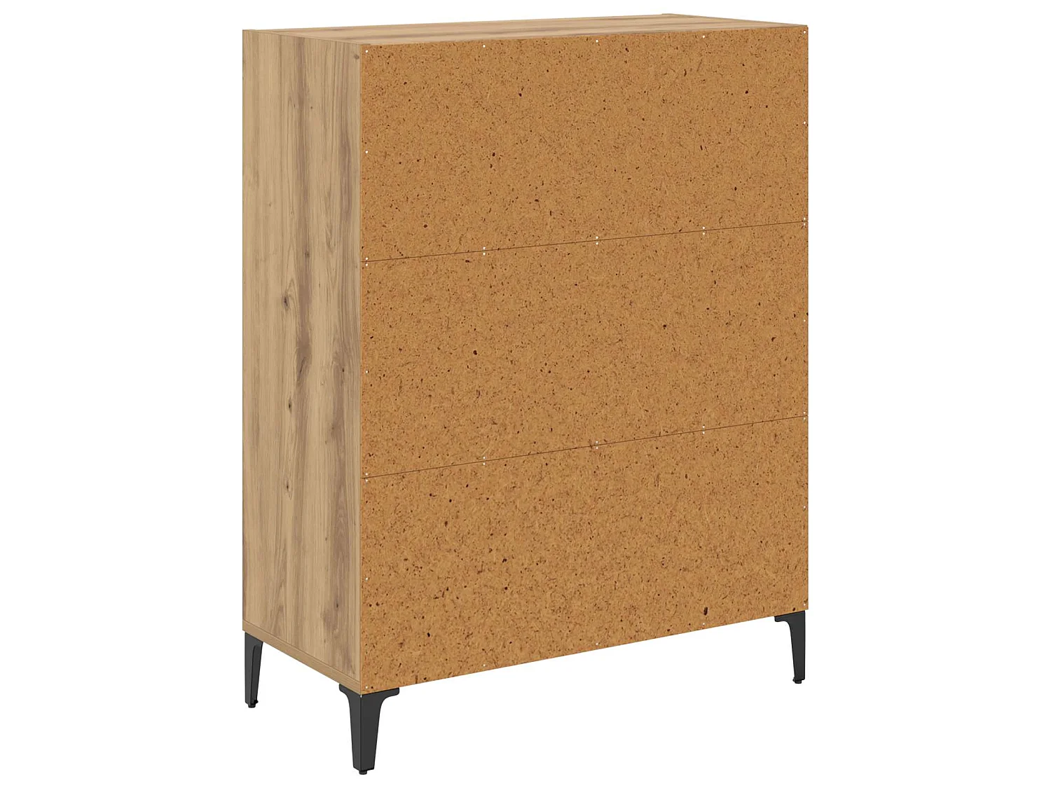 Buffet chêne artisanal 69,5 x 32,5 x 90 cm panneau de bois