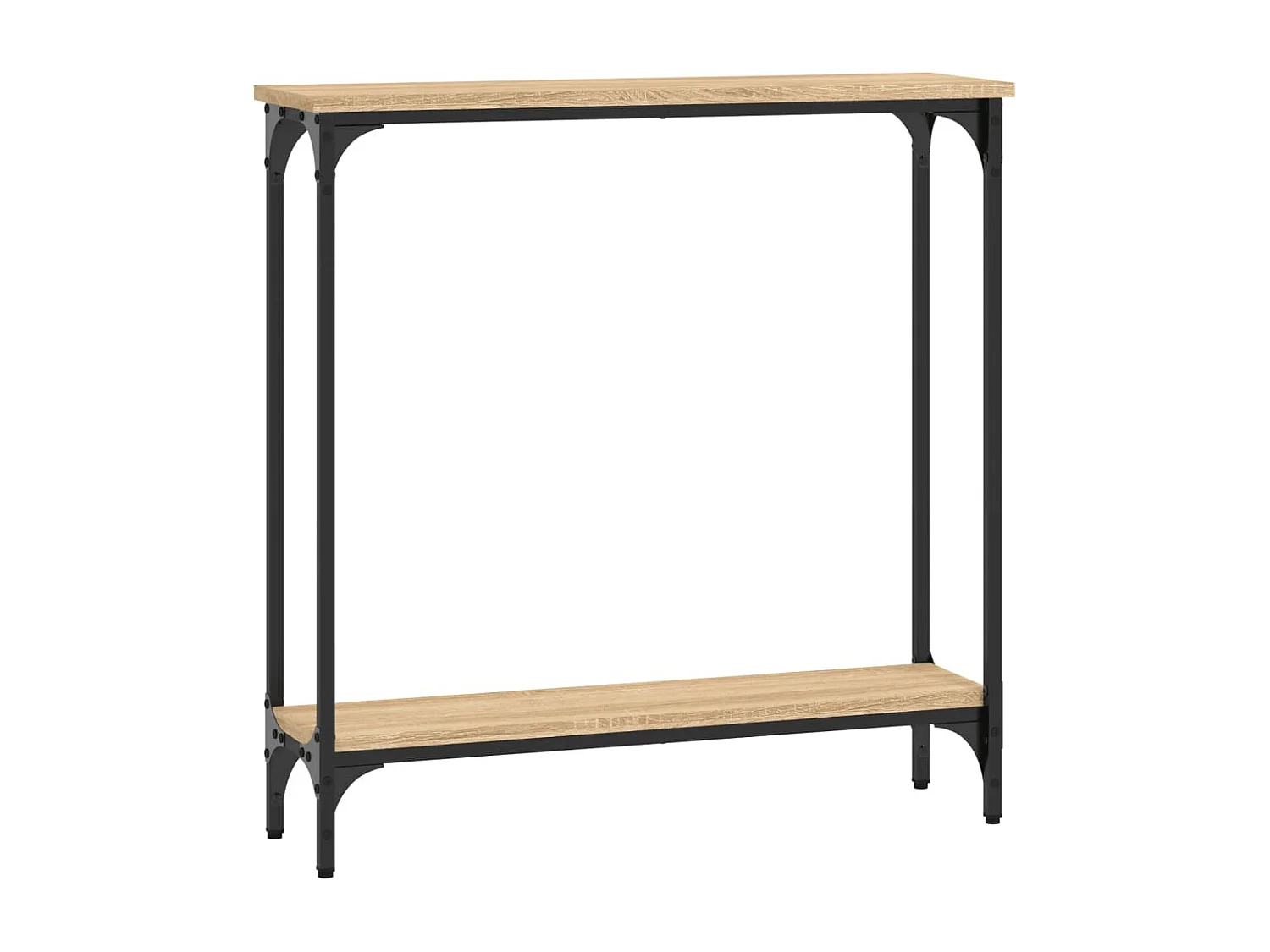 Table console Chêne  75x22,5x75 cm Bois d'ingénierie