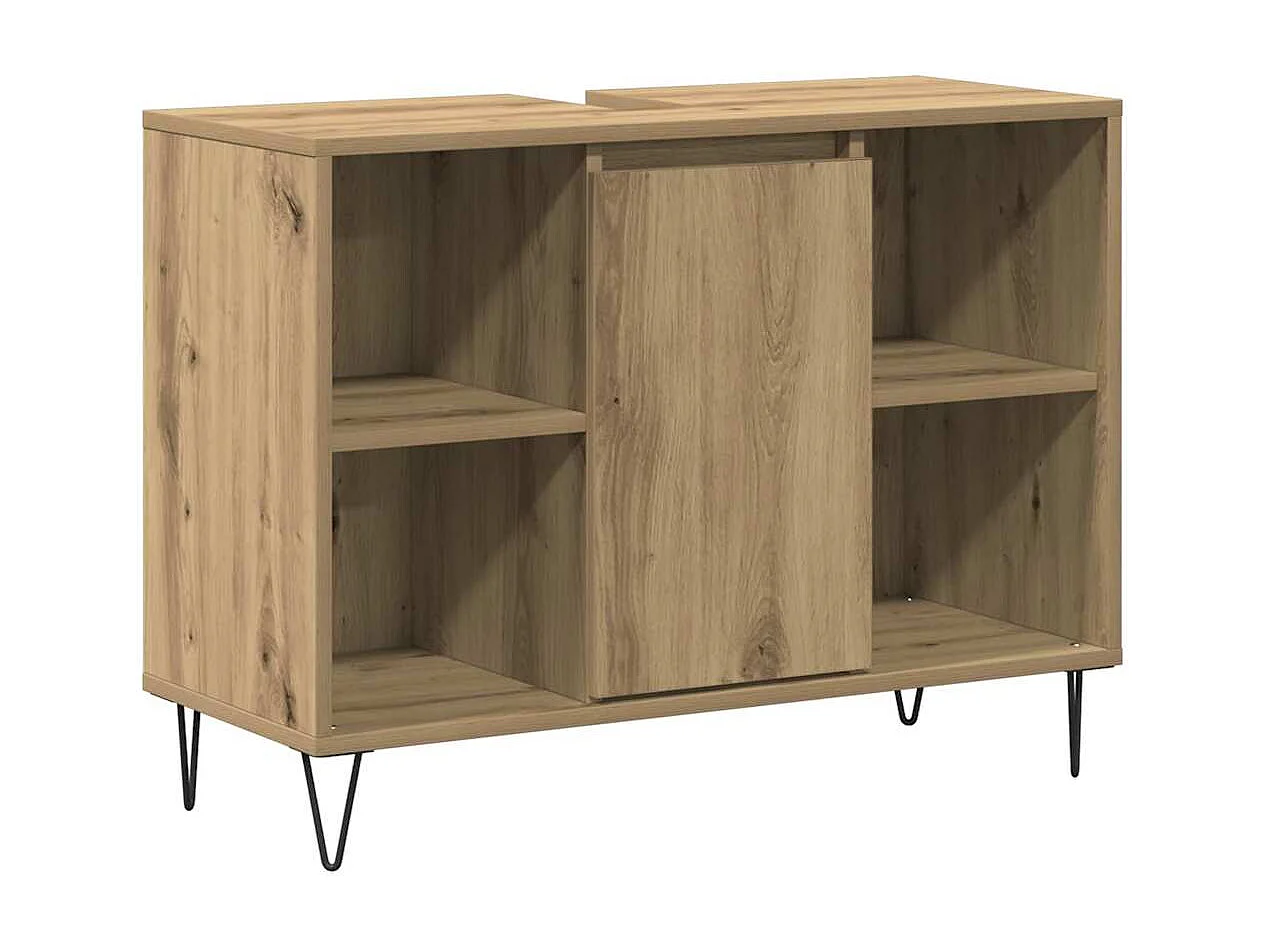 Cabinet de salle de bain Chêne artisanal 80 x 33 x 60 cm