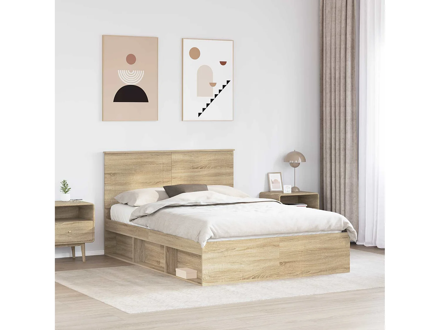 Cadre de lit  160 x 200 cm Bois de pin massif