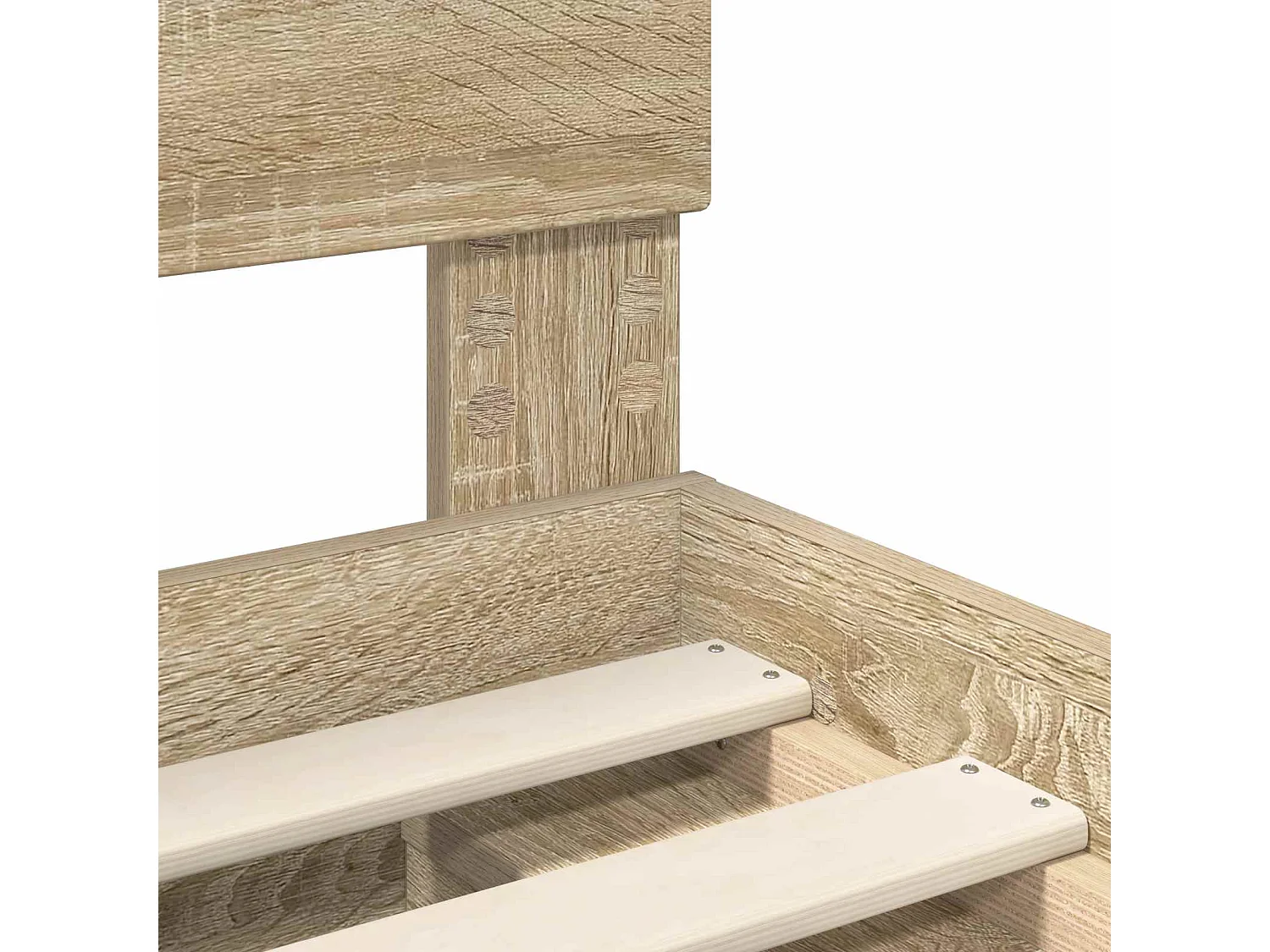 Estructura de cama de madera maciza de pino, 160 × 200 cm