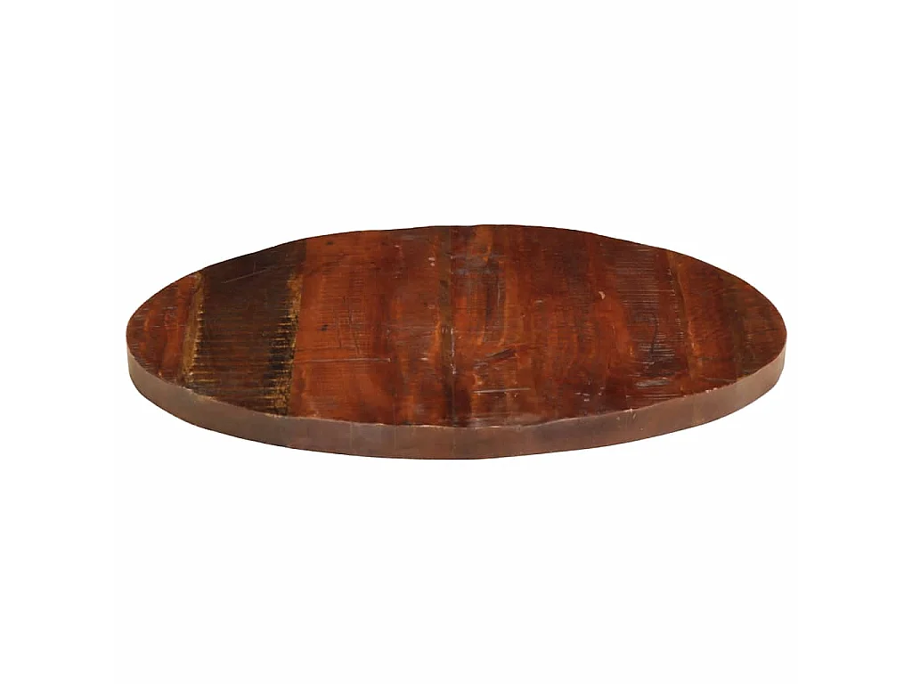 Tablero de mesa redondo de madera maciza reciclada, Ø 80 × 3,8 cm