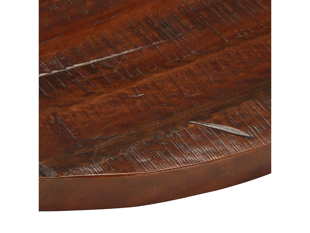 Tablero de mesa redondo de madera maciza reciclada, Ø 80 × 3,8 cm