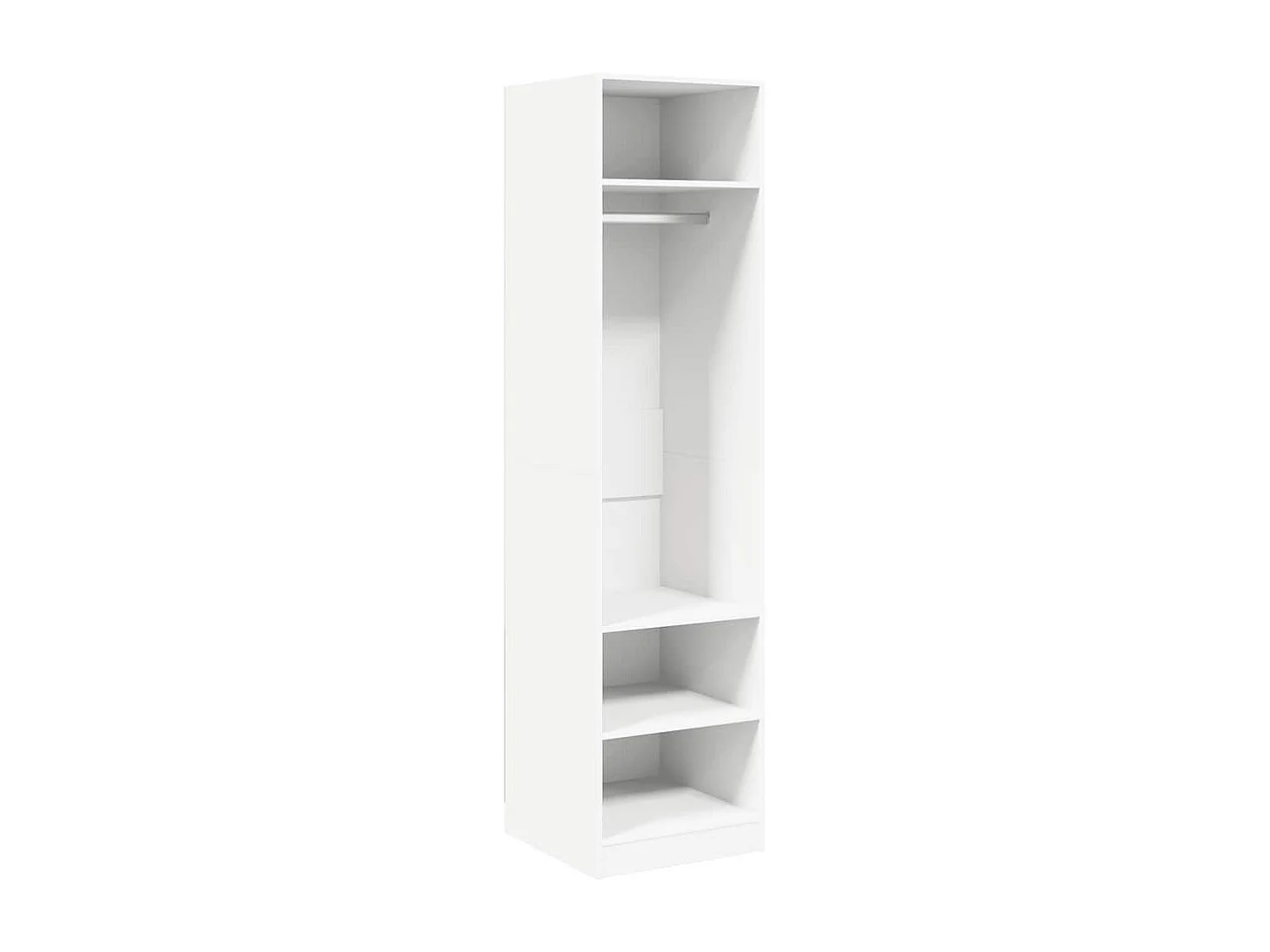 Garde-robe Blanc 50x50x200 cm Bois d'ingénierie