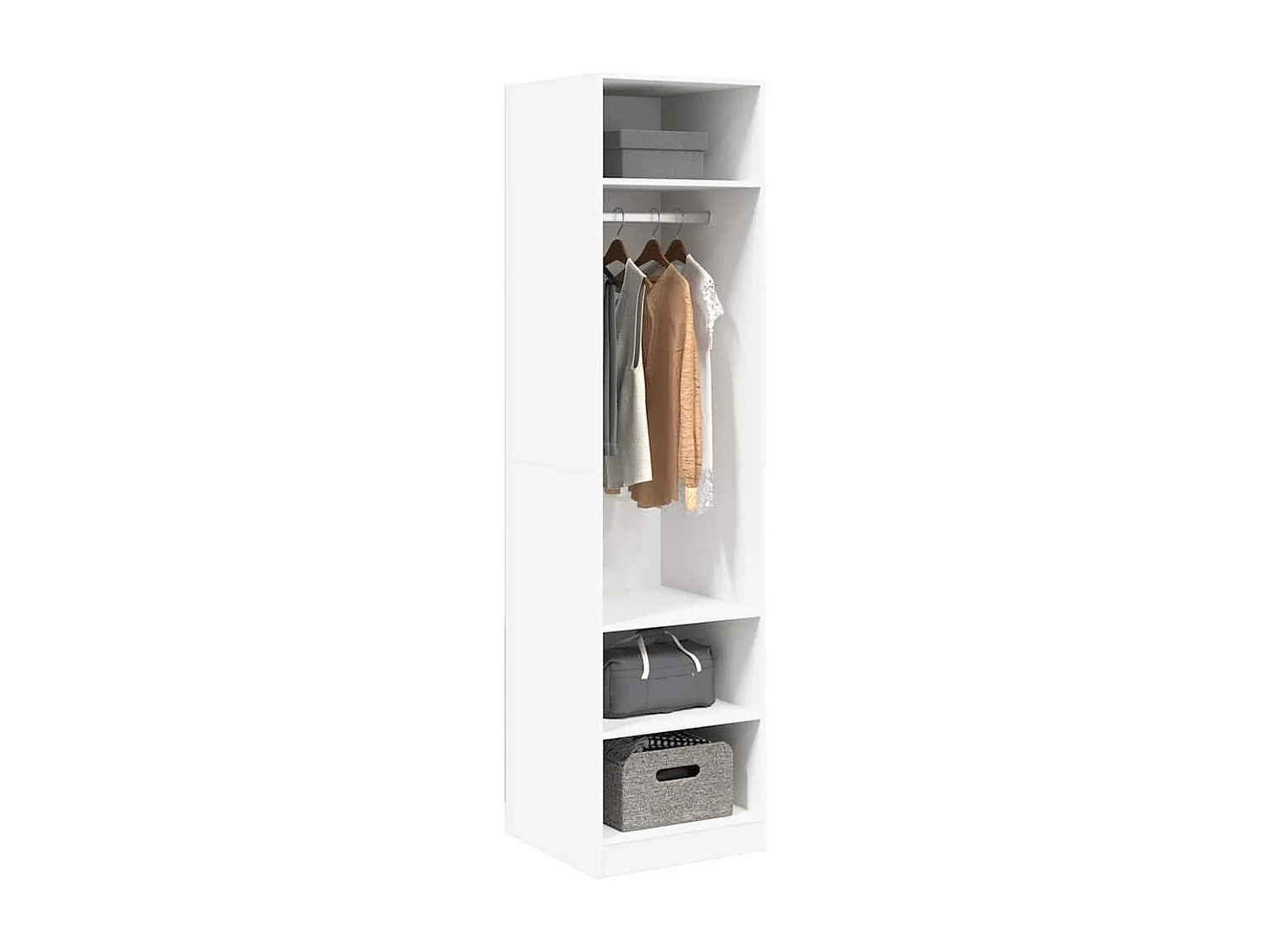 Garde-robe Blanc 50x50x200 cm Bois d'ingénierie