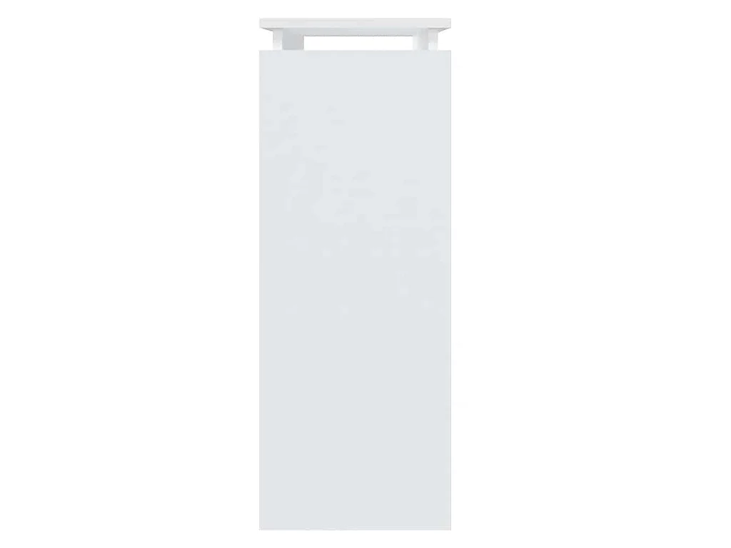 Table console blanche 80 x 30 x 80 cm en panneau de bois